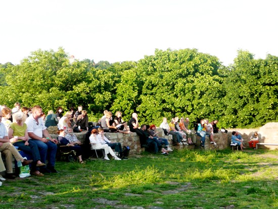 Wir hatten perfektes Wetter für unser Literaturpicknick - der strahlende Sonnenschein hat viele angelockt.