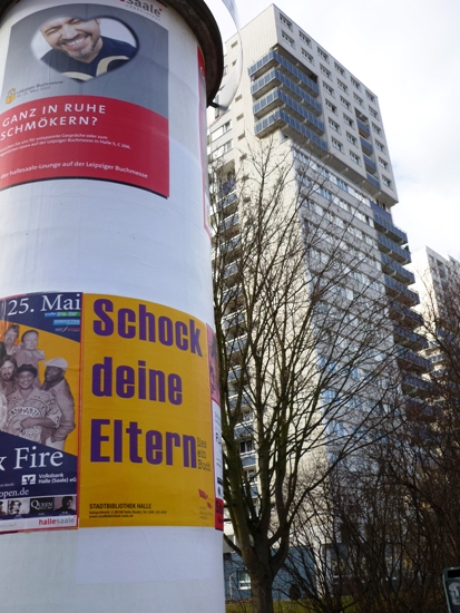 In der Weststraße in Halle-Neustadt.
