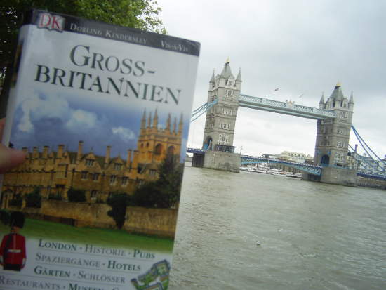 Dieser Reiseführer war im Gepäck von Herrn Geissler in London zu Besuch.